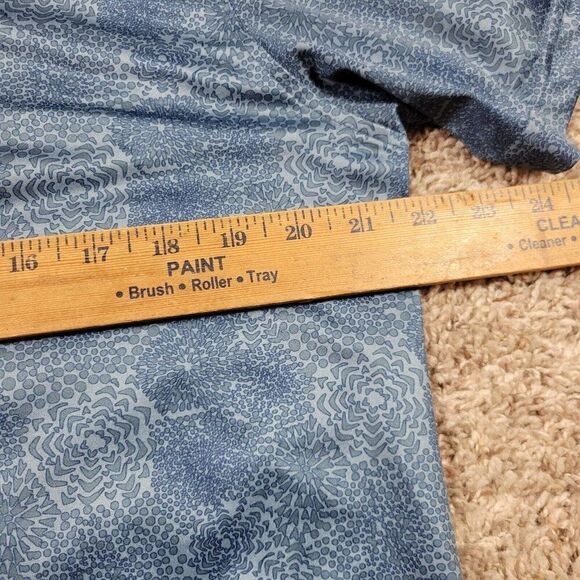 Maelreg Polo Shirt Mens Medium Blue Geometric Golf Short Sleeve Performance - Picture 4 of 8